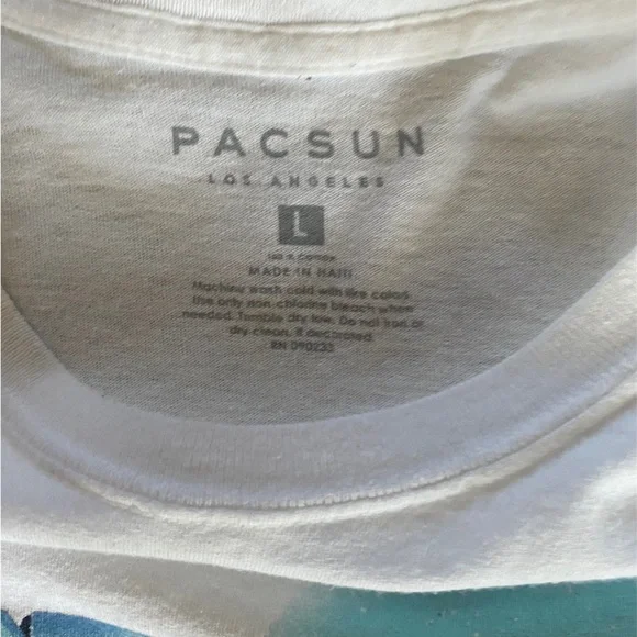 Men’s Large PacSun white drifting shirt - Picture 3 of 4